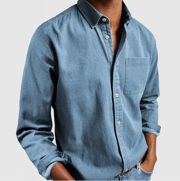 LUGANO Soft Blend Denim Shirt