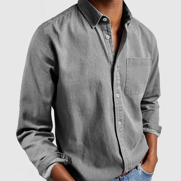 LUGANO Soft Blend Denim Shirt